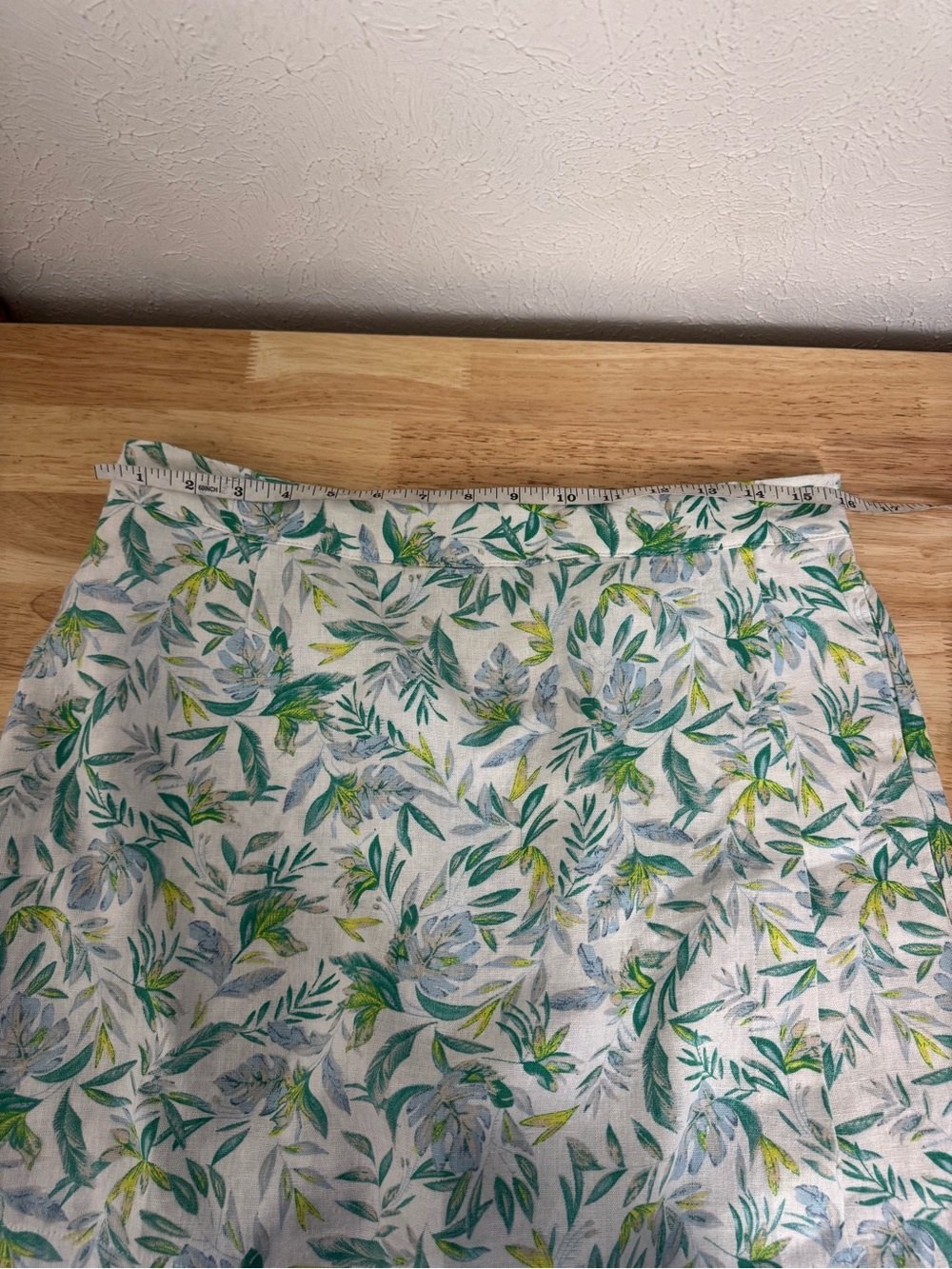 Ellen Tracy Linen Skort Skirt Shorts Green Leaf - Picture 9 of 11